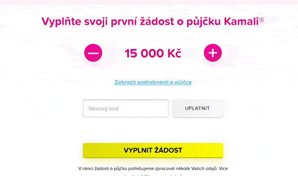 žádost o půjčku kamali je jednoduchá